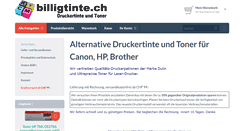 Desktop Screenshot of billigtinte.ch