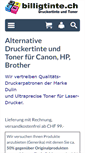 Mobile Screenshot of billigtinte.ch